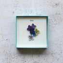 [胸針]色調（繡球）c | morphoshere |京都Yuzen染色