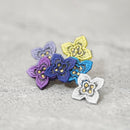 [胸針]色調（繡球）c | morphoshere |京都Yuzen染色