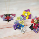 [胸針]色調（繡球）c | morphoshere |京都Yuzen染色