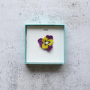 [Brooch]色調（Pansy）A | morphoshere |京都Yuzen染色