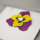 [Brooch]色調（Pansy）A | morphoshere |京都Yuzen染色