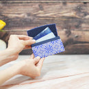 [CARD CASE] SILK OBI GOLD LEAF LATTICE | KYOTO YUZEN DYEING