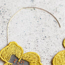 [耳環] PANSY菊花| MORPHOSPHERE |京都府宇真染色