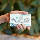 [CARD CASE] SILK OBI SARASA BLUE | KYOTO YUZEN DYEING