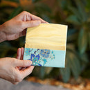 [CARD CASE] SILK OBI SARASA BLUE | KYOTO YUZEN DYEING