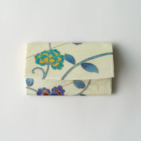 [卡盒]絲綢obi hanakuidori |京都Yuzen染色