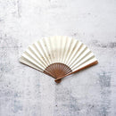 [HAND FAN] HAKUZU MILKY WAY WHITE 7 SUN | KYOTO FOLDING FANS| YASUTO YONEHARA