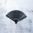 [HAND FAN] HAKUZU MILKY WAY BLACK BAMBOO 7 SUN | KYOTO FOLDING FANS| YASUTO YONEHARA