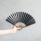 [HAND FAN] HAKUZU IMAGE2 BLACK 7 SUN | KYOTO FOLDING FANS| YASUTO YONEHARA