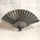[HAND FAN] HAKUZU SPIRIT BLACK BAMBOO 7 SUN | KYOTO FOLDING FANS| YASUTO YONEHARA