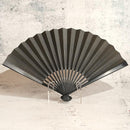 [HAND FAN] HAKUZU SPIRIT BLACK BAMBOO 7 SUN | KYOTO FOLDING FANS| YASUTO YONEHARA