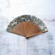 [แฟนมือ] Hakusai Hakuiro Green 7 Sun | Kyoto Folding Fans | Yasuto Yonehara