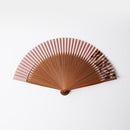 [HAND FAN] HAKUSAI GRAYISH PINK (SHORT FABRIC) 6.5 SUN | KYOTO FOLDING FANS| YASUTO YONEHARA