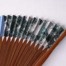 [手風扇] Hakusai Blue（短織物）6.5太陽|京都折疊迷| Yasuto Yonehara