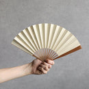 [HAND FAN] HAKUSAI BEIGE 6.5 SUN | KYOTO FOLDING FANS| YASUTO YONEHARA