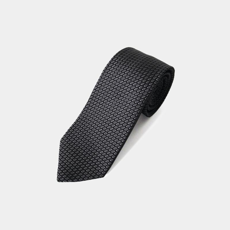[Necktie] KUSKA Garza Tie (Charcoal Gray) | 핸드 Woven