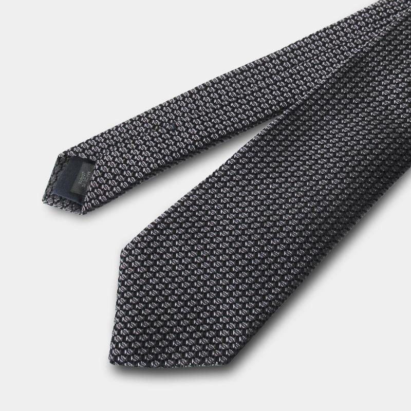 [Necktie] KUSKA Garza Tie (Charcoal Gray) | 핸드 Woven