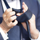 [NECKTIE] GARZA TIE (DARK NAVY) | KUSKA | HAND WOVEN
