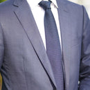 [NECKTIE] GARZA TIE (DARK NAVY) | KUSKA | HAND WOVEN