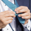 [NECKTIE] GARZA TIE (SAX) | KUSKA | HAND WOVEN