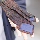[NECKTIE] GARZA TIE (DARK BROWN) | KUSKA | HAND WOVEN