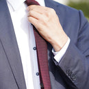 [NECKTIE] GARZA TIE (WINE) | KUSKA | HAND WOVEN