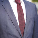 [NECKTIE] GARZA TIE (WINE) | KUSKA | HAND WOVEN