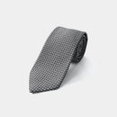 [NECKTIE] GARZA TIE (WHITE GREY) | KUSKA | HAND WOVEN