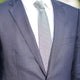 [NECKTIE] GARZA TIE (WHITE GREY) | KUSKA | HAND WOVEN