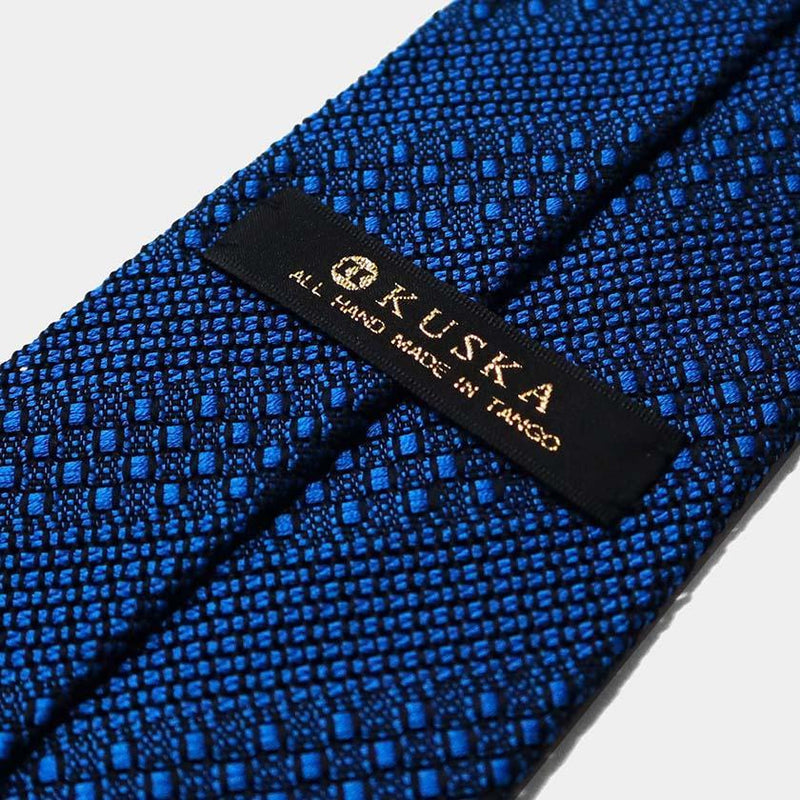 [領帶]探戈提花領帶（探戈藍色）|庫斯卡|手工編織