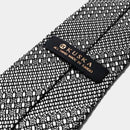 [NECKTIE] TANGO JACQUARD TIE (WHITE GRAY) | KUSKA | HAND WOVEN