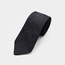 [NECKTIE] TANGO JACQUARD TIE (CHARCOAL GRAY) | KUSKA | HAND WOVEN