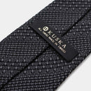 [NECKTIE] TANGO JACQUARD TIE (CHARCOAL GRAY) | KUSKA | HAND WOVEN