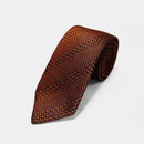 [NECKTIE] TANGO JACQUARD TIE (ORANGE) | KUSKA | HAND WOVEN