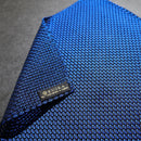 [CHIEF] GARZA POCKET SQUARE (TANGO BLUE) | KUSKA | HAND WOVEN