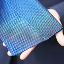 [CHIEF] GARZA POCKET SQUARE (TANGO BLUE) | KUSKA | HAND WOVEN