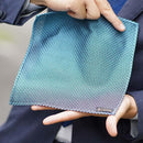 [CHIEF] GARZA POCKET SQUARE (SAX) | KUSKA | HAND WOVEN