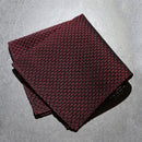 [CHIEF] GARZA POCKET SQUARE (WINE) | KUSKA | HAND WOVEN