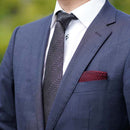 [CHIEF] GARZA POCKET SQUARE (WINE) | KUSKA | HAND WOVEN