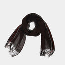 [STOLE] LINE (BROWN) | KUSKA | HAND WOVEN