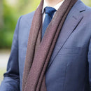 [STOLE] LINE (BROWN) | KUSKA | HAND WOVEN