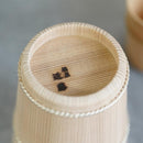 [Sake Cup] Yoshino Cedar Guinomi Sake Cup (M) | Kyo Sashimono (Joinery)