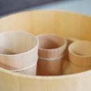 [Sake Cup] Yoshino Cedar Guinomi Sake Cup (M) | Kyo Sashimono (Joinery)