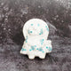 [Raccoon Figurine] Tanutanu Flower (Blue) Male | Shigaraki Ware