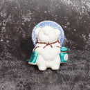 [RACCOON FIGURINE] TANUTANU LIKE KOKUTANI (BLUE) MALE | SHIGARAKI WARE