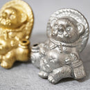 [浣熊小雕像] Tanutanu（銀）女性| Shigaraki Ware