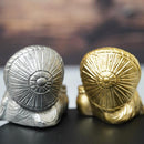 [浣熊小雕像] Tanutanu（銀）女性| Shigaraki Ware