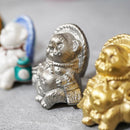 [浣熊小雕像] Tanutanu（銀）女性| Shigaraki Ware