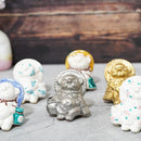 [浣熊小雕像] Tanutanu（銀）女性| Shigaraki Ware