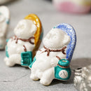 [라쿤 입상] YAMASHO TOUKI 라쿤 입상 TANUTANU LIKE KOKUTANI SET | 시가 라키 도자기